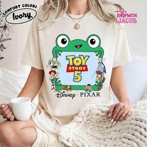 Comfort Colors Toy Story 5 Shirt, Disneyland Pixar 2026 Trip Tee, You've Got A Friend In Me Tees, Woody Buzz Lightyear Lilypad Sweatshirt 画像 1