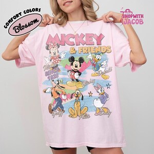 Vintage Mickey and Friends Shirt, Disneyland Characters Tee, Disneyland Magical Shirt, Mickey & Co Gift, Disneyland Family Vacation Trip Tee image 3