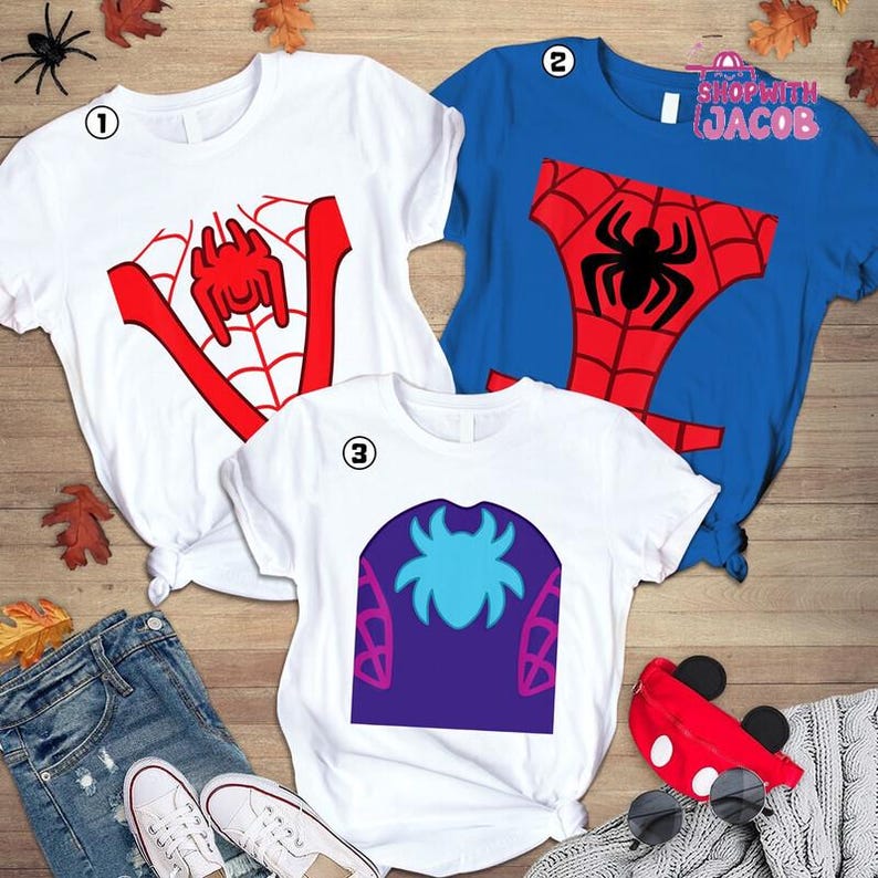 Disneyland Spidey And Amazing Friends Halloween Costume Shirt, Gwen Stacy Spidey Spin Superhero Halloween Party Shirt, Halloween 2026 Shirt image 1