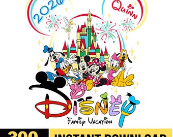 Disneyland Family Vacation 2026 PNG, Disneyland Mickey And Friends Png, Family Matching Trip Png, Disneyland Vacation 2026, Digital Download