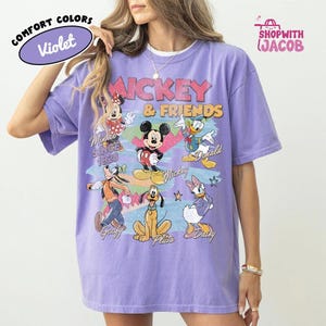 Vintage Mickey and Friends Shirt, Disneyland Characters Tee, Disneyland Magical Shirt, Mickey & Co Gift, Disneyland Family Vacation Trip Tee image 6