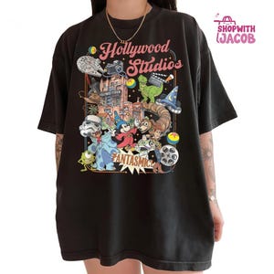 Comfort Colors Disneyland Hollywood Studios Shirt, Retro Mickey & Friends Hollywood Tower tee, Disneyland Toy Story Shirt,Starwars Shirt image 5
