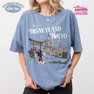 Retro Disneyland Tokyo Mickey & Friends Comfort Shirt, The Happiest Place On Earth, DisneySea Tokyo Vacation Tee, Disneytrip Japan Shirt image 4