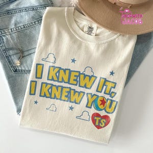 Vintage I Knew It I Knew You Shirt, TS and Toy Story 5 Friendship Shirt, Woody Buzz Lightyear Tee, Disneyland Toy Story Family Matching Tee afbeelding 2