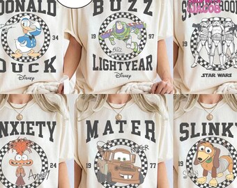 Disneyland All Characters Shirt, Pixar Toy Story Disneyland Princess Mickey and Friends Inside Out Monsters Inc Shirt, Disneyland Trip Shirt