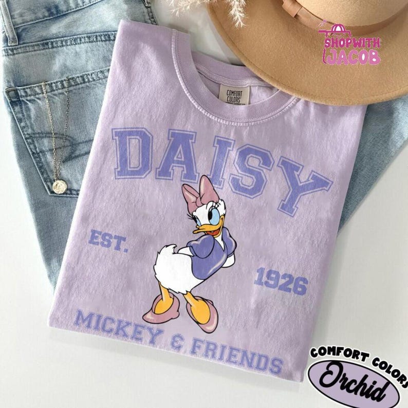 Retro Mickey and Friends Varsity Shirt, Disneyland Family Matching Tee, Vintage Disneyland Character Shirt, Disneyland Family Trip tee immagine 3