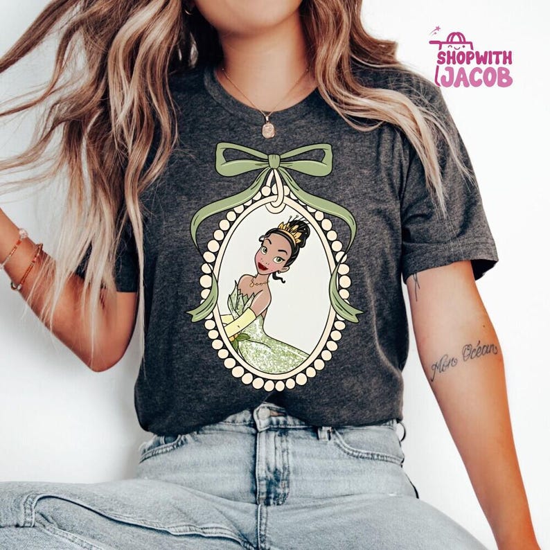 Retro Disneyland Princess Shirt, Coquette Disneyland Princess Tee, Disneyland Girl Trip Tee, Disneyland Group Shirt, Disneytrip Shirt image 3