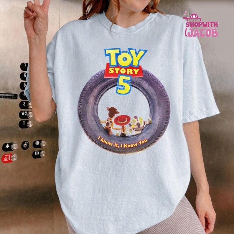 Vintage Toy Story 5 I Knew It I Knew You Shirt, Disneyland Family Vacation Shirt, Retro Pixar Gift, Woody Buzz Lightyear Jessie image 2