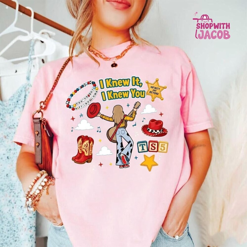 Disneyland Pixar Toy Story 5 I Knew It I Knew You Shirt, Toy Story 5 Birthday Shirt, Toy Story Were Turning 5, Jessie Shirt, Woody Shirt image 4