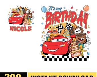 Cumpleaños de Rayo McQueen PNG, Cumpleaños de Cars Familia a juego PNG, Cumpleaños de Cars Niño Niña PNG, Cumpleaños de Cars PNG, Cumpleaños inspirado en Cars PNG