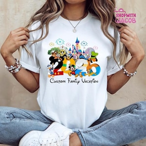Personalized Disneyland Family Trip 2026 Shirt, Mickey And Friends 2026, Disneyland T-shirt, Custom Disneyland Tee, Disneyland Matching Tee image 1