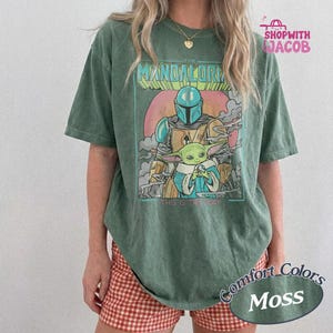 Comfort Colors Vintage Starwars This Is The Way Shirt, The Mandalorian T-shirt , Baby Yoda Shirt, Grogu Starwars Unisex Tshirt image 5