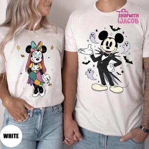 Comfort Colors Disneyland Halloween Shirt, Mickey and Minnie Shirt, Jack and Sally Shirt, Spooky Season Shirt, Pumpkin T-Shirt afbeelding 2