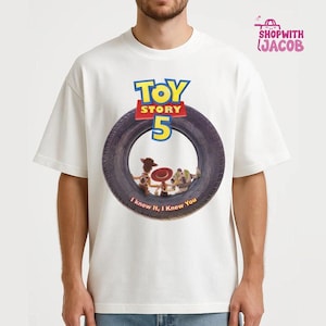 Vintage Toy Story 5 I Knew It I Knew You Shirt, Disneyland Family Vacation Shirt, Retro Pixar Gift, Woody Buzz Lightyear Jessie image 4