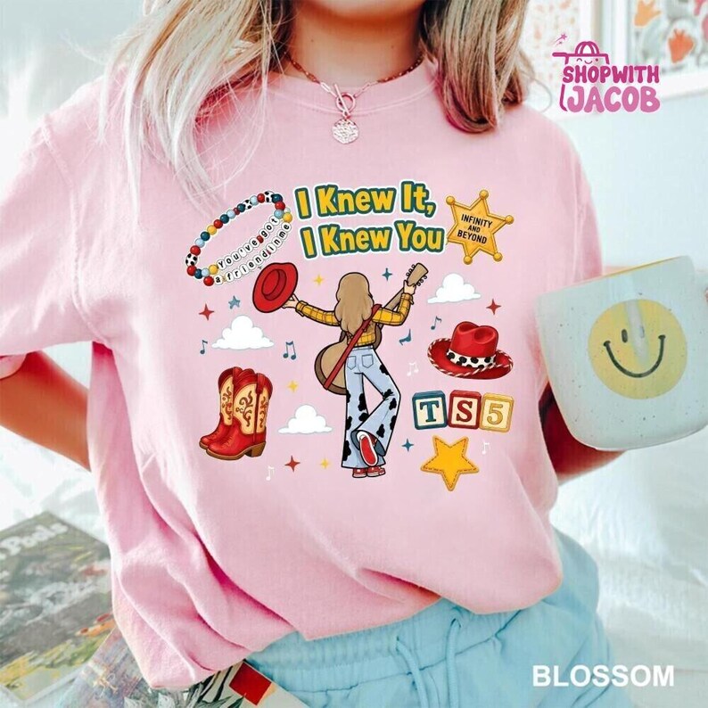 Chemise rétro Disneyland Pixar Toy Story 5 Je le savais, je te connaissais, chemise anniversaire Toy Story 5, Tay Story 5, chemise Jessie, chemise Woody image 4