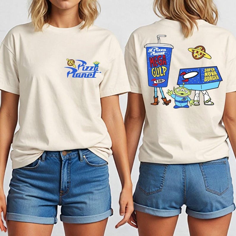Toy Story Pizza Planet T-Shirt, Disney Woody & Buzz Lightyear Shirt, Infinity And Beyond Shirt, Disneyland Vacation Sweatshirt image 2