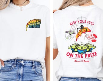 Toy Story Alien Shirt, Pizza Planet Claw Machine Tee, Cute Kawaii Cartoon Graphic Shirt, Pixar Inspired Gift, Pizza Planet Shirt