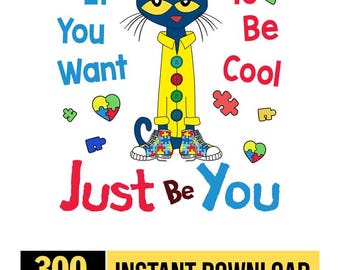 Autismus Awareness Png, Autismus Awareness Png, Autismus Bewusstsein Png, Cooles Katzen T-Shirt, Cartoon-Liebhaber Geschenk, Mentale Gesundheit Png