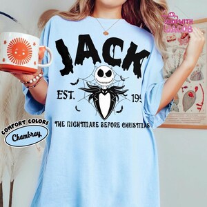 Nightmare Before Christmas Characters shirt, Vintage Disneyland Halloween shirt, Disneyland Halloween shirt, Disneyland Family Matching Tee image 6