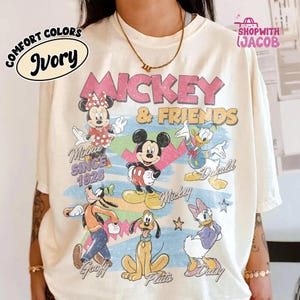 Vintage Mickey and Friends Shirt, Disneyland Characters Tee, Disneyland Magical Shirt, Mickey & Co Gift, Disneyland Family Vacation Trip Tee image 1