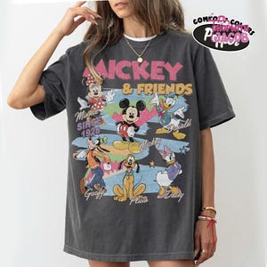 Vintage Mickey and Friends Shirt, Disneyland Characters Tee, Disneyland Magical Shirt, Mickey & Co Gift, Disneyland Family Vacation Trip Tee image 2