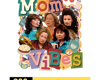 Vintage jaren 90 Mom Vibes PNG, Retro Mom Life Png, Funny Mama Cool Mom Club Png, Retro Jaren 90 Movie Lover Gift, Moederdagcadeau, Digitale download