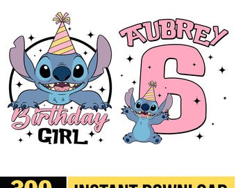 Cumpleaños de Stitch personalizado, PNG, Viaje familiar a juego, Cumpleaños de Stitch, Cumpleaños de Lilo y Stitch en Disneyland, Descarga digital