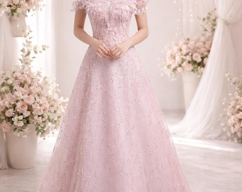 18th birthday dress pink 18th birthday dress Long Pink Prom Dress Y77  Simplepromdress