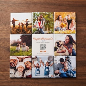 Custom Photo Magnets – Personalized Keepsake Gift, 2x2 Square image 1
