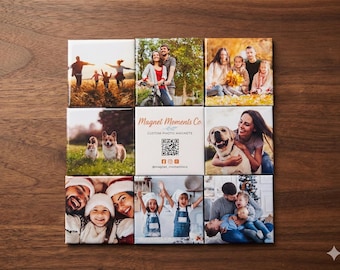 Custom Photo Magnets – Personalized Keepsake Gift, 2x2 Square
