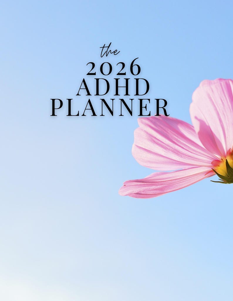 2026 ADHD Planner Printable | Neurodivergent Life Organizer PDF | Daily ...