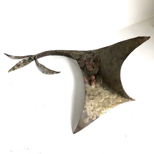 Mid shops Century Modern Brutalist Welded Metal Abstract Sculpture Free Form 14”