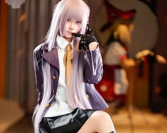 Costume violet Kyoko Kirigiri, Costume de cosplay, Tenue, Anime, Manifestations de l'expo