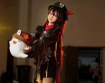 Hu-Tao-Genshin Anime Cosplay Costume – Full Outfit Ready for Conventions & Expo