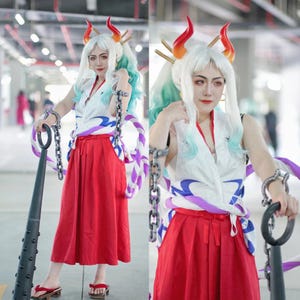 Yamato Anime Cosplay-kostym – Komplett outfit redo för mässa och evenemang