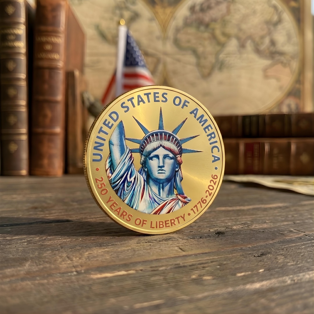 USA 250th Anniversary Commemorative Coin, 250 Years of Liberty 1776 ...