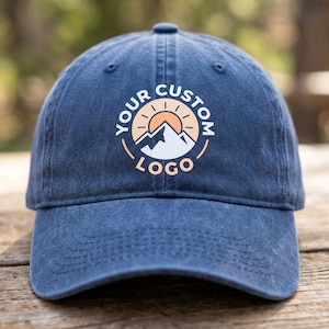 Bulk Custom Hats, Pigment Dyed Cap, Wholesale Custom Caps, Custom Business Logo Hat, Printed Baseball Cap, Company Logo Hats, Group Caps