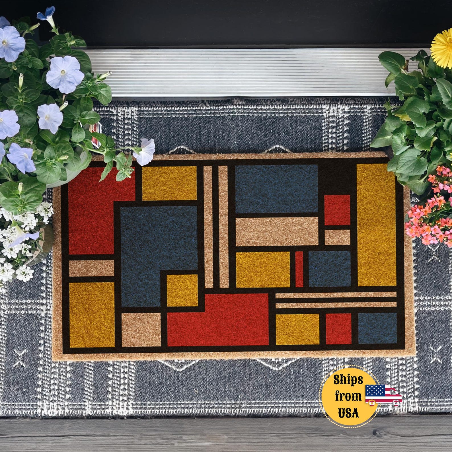 Mid Century Modern Doormat
