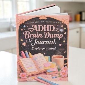 Diario per la gestione dei pensieri e la chiarezza mentale in caso di ADHD / Quaderno per la chiarezza mentale / Strumento per persone neurodivergenti