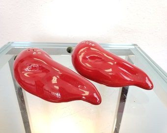 Items Similar To Chili Pepper Salt And Pepper Shakers In Red For