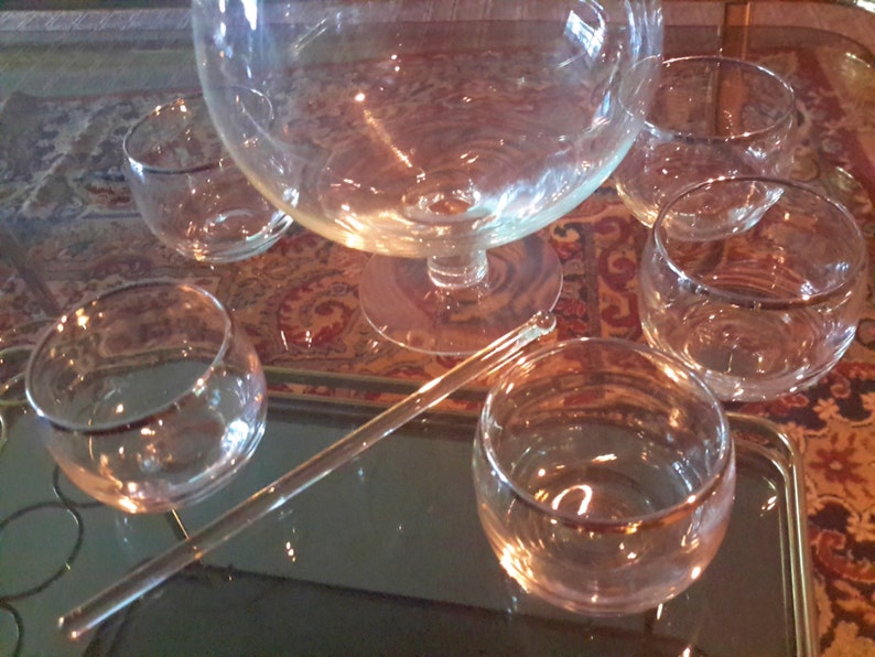 Brandy SNIFTER SET Glasses Mixer With Stir Stick Pour Spout Etsy