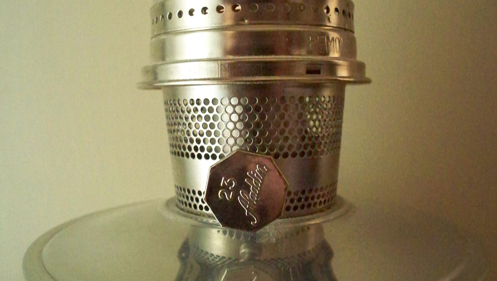 Aladdin Model 23 Aladdin Oil Lamp Hurricane Nickel Plated Etsy