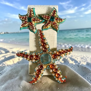 Kenneth Jay Lane Starfish Brooch - Etsy