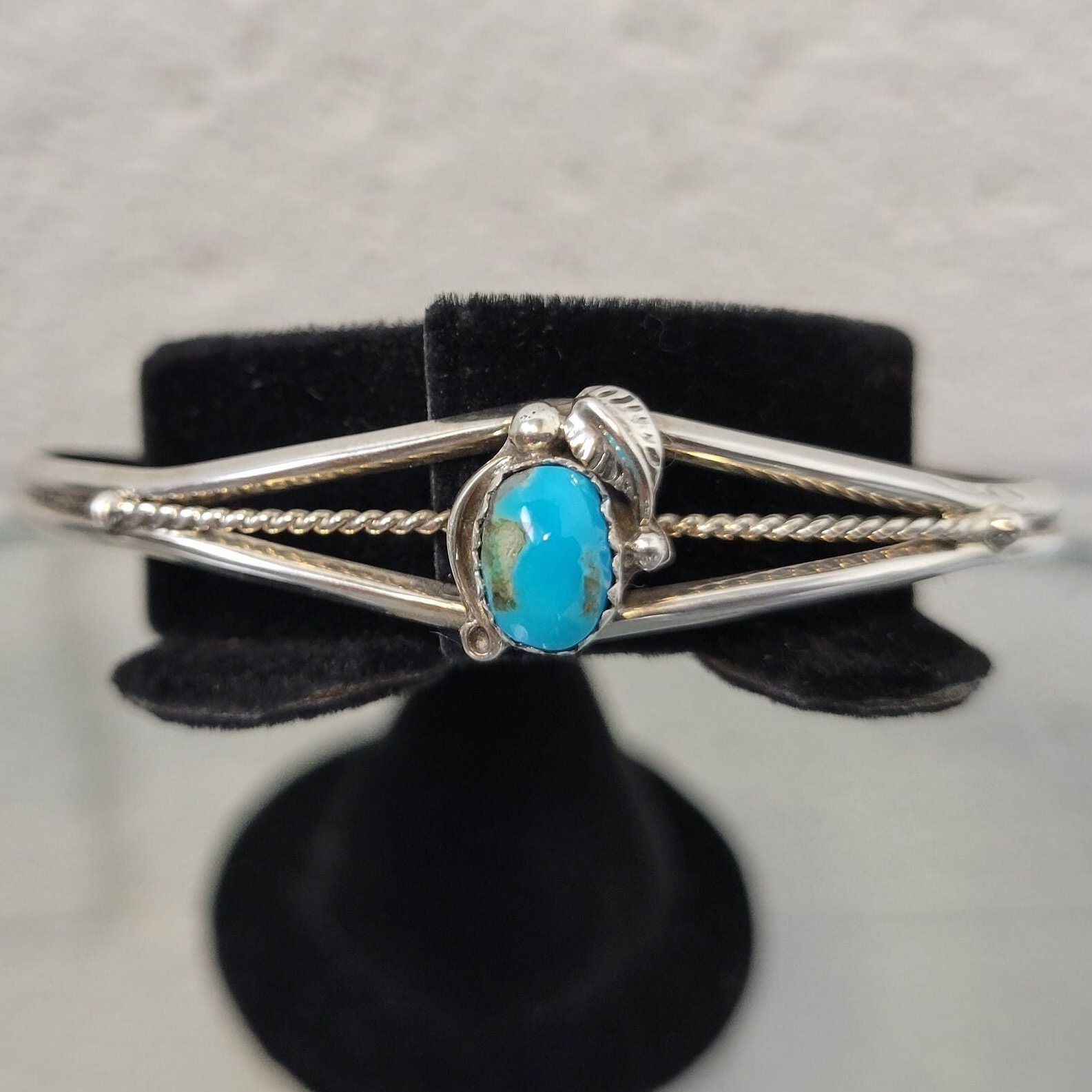 Turquoise Bracelet outlet Signed SN 925 ~ Small Sized Bracelet ~ Southwest Jewelry Gifts ~ Turquoise Jewelry ~ Navajo Jewelry ~ Vintagesouthwest