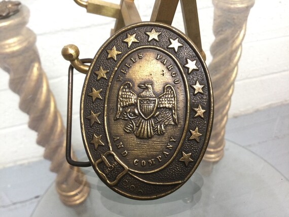 Tiffany Studio Wells Fargo Belt Buckle ~ Tiffany Studio NYC 1960