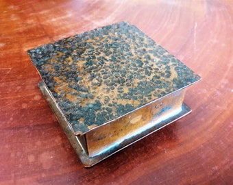 Hammered Copper Box: Arts & Crafts Era, Trinket Jewelry Storage