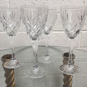 Bohemia Crystal Crystalex Queen's Lace Wine Glasses