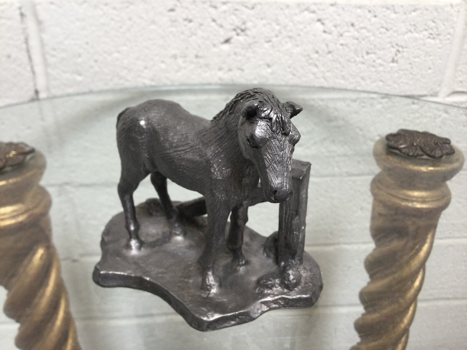 Vintage Pewter Horse Sculpture Handcrafted USA Hallmarked Etsy