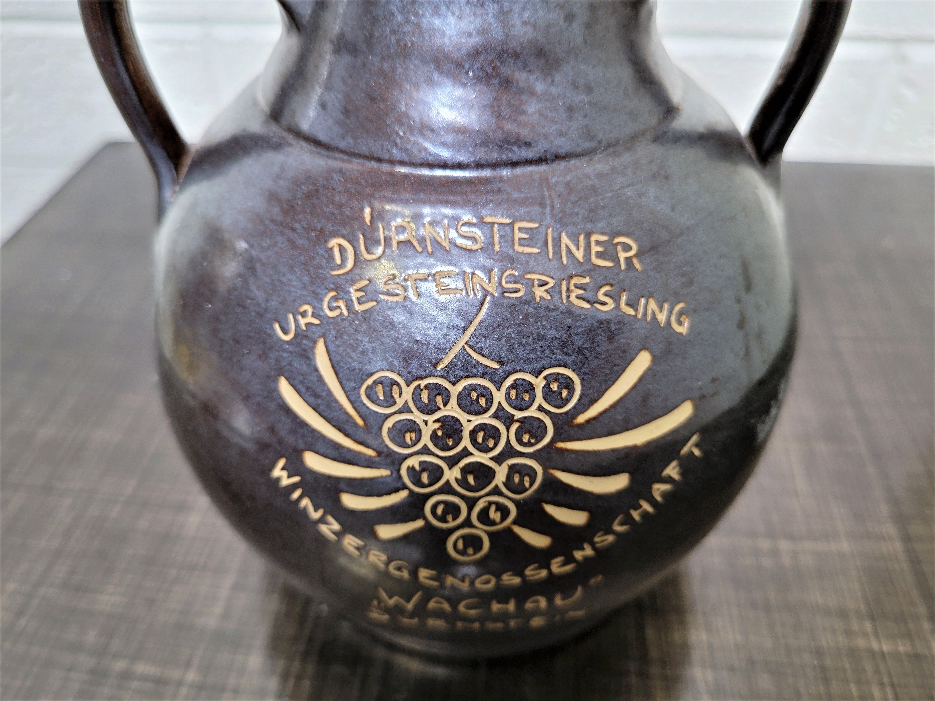 German Wine Decanter With Pour Spout / Dual Handle Stoneware Etsy UK