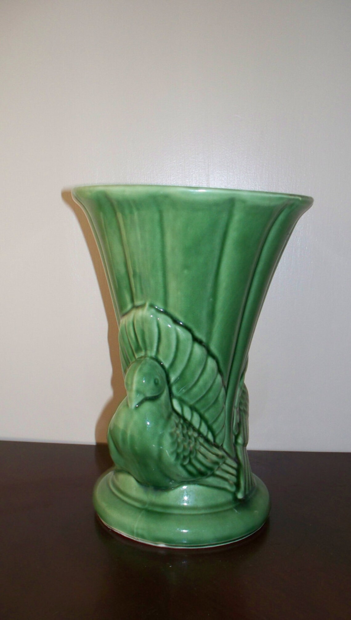 Shawnee Pottery Vase Dove Vase Green USA 829 Green Vase Etsy